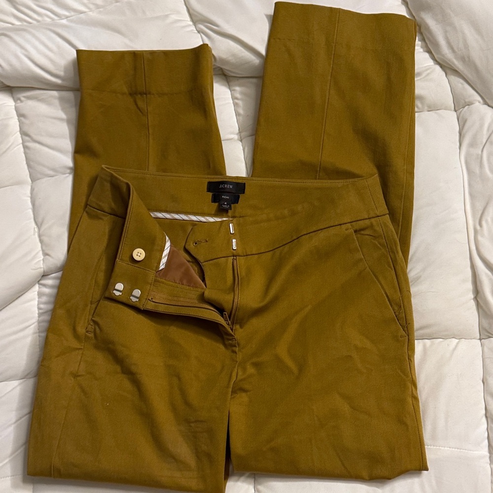 J. Crew Remi size 5 mustard pants